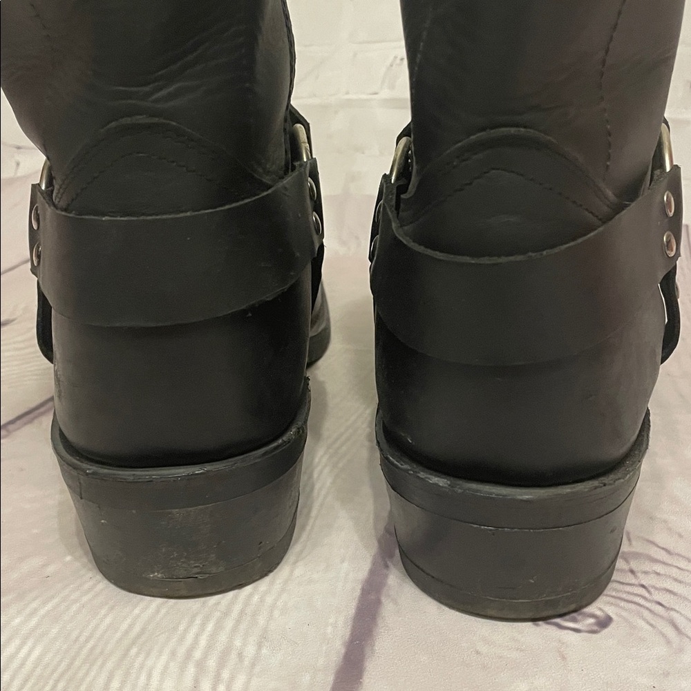 Boulet Black Leather Motorcycle Boots Men’s Size 11.5 - Picture 8 of 13